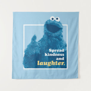 Cookie Monster Spread Kindness and Laughter Tapestry