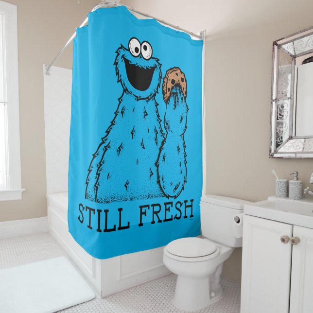 Cookie Monster | Still Fresh Shower Curtain (In Situ)