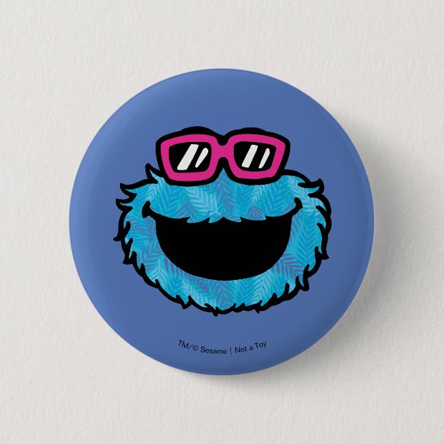 Cookie Monster | Summer Vibes 6 Cm Round Badge (Front)