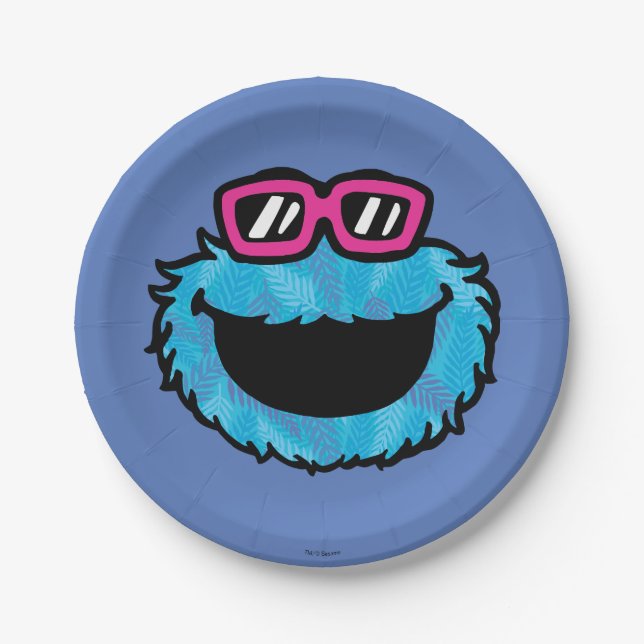 Cookie Monster | Summer Vibes Paper Plate (Front)