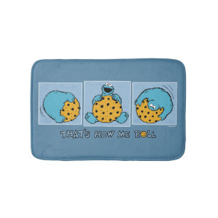 Cookie Monster That's How Me Roll Bath Mat