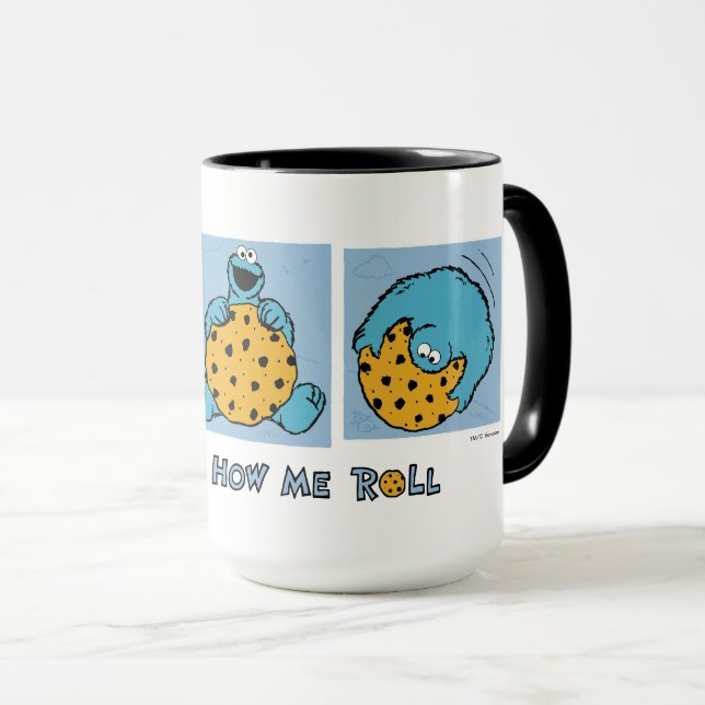 Cookie Monster | That's How Me Roll Mug (Front Right)