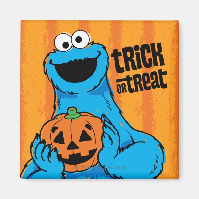 Cookie Monster - Trick Or Treat Magnet (Front)