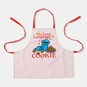 Cookie Monster   Valentine's Day Quote Apron