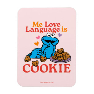 Cookie Monster Valentine's Day Quote Magnet