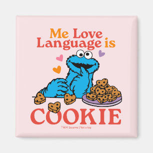 Cookie Monster Valentine's Day Quote Magnet