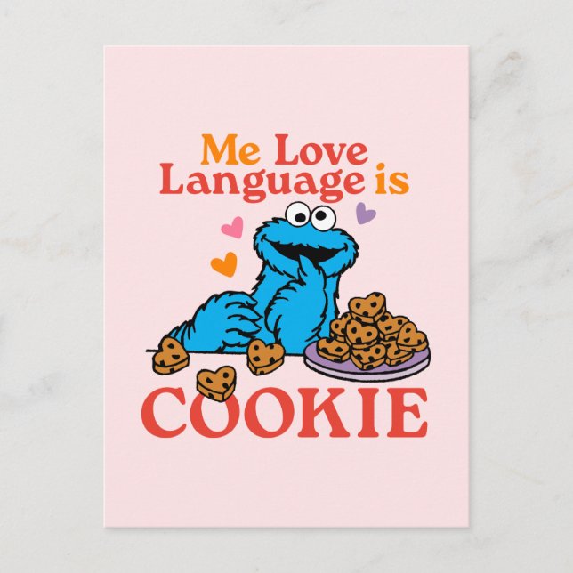 Cookie Monster | Valentine's Day Quote Postcard (Front)