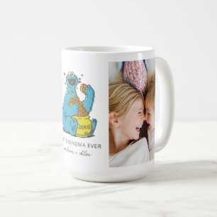 Cookie Monster Vintage   Best Grandma - Photo Coffee Mug