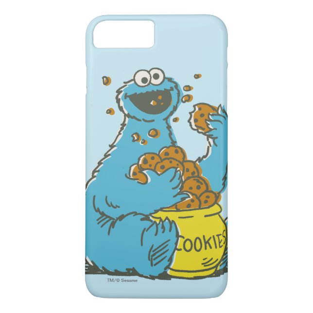 Cookie Monster Vintage Case-Mate iPhone Case (Back)