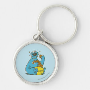 Cookie Monster Vintage Key Ring