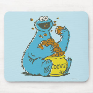 Cookie Monster Vintage Mouse Mat