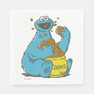 Cookie Monster Vintage Napkin