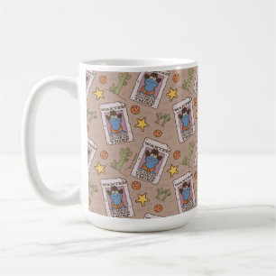 Cookie Monster Wanted Pattern Coffee Mug