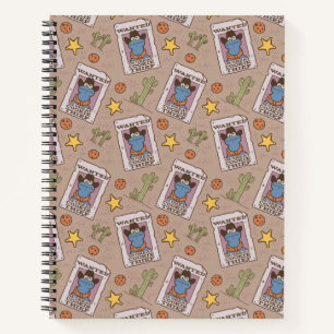 Cookie Monster Wanted Pattern Notebook