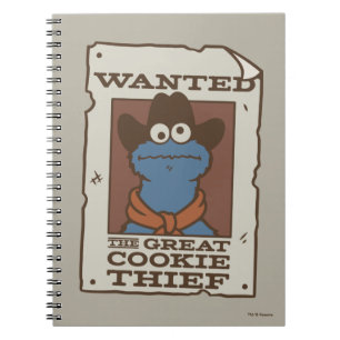 Cookie Monster Wanted Poster Notebook