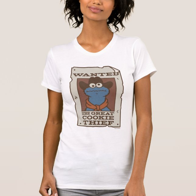 Cookie Monster | Wanted Poster T-Shirt (Front)