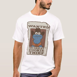 Cookie Monster   Wanted Poster T-Shirt