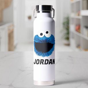Cookie Monster Watercolor Trend Add Your Name Water Bottle