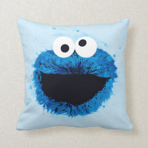 Cookie Monster Watercolor Trend Cushion