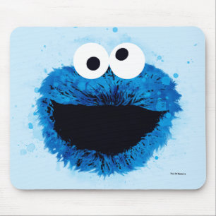 Cookie Monster   Watercolor Trend Mouse Mat