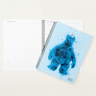 Cookie Monster Watercolor Trend Planner