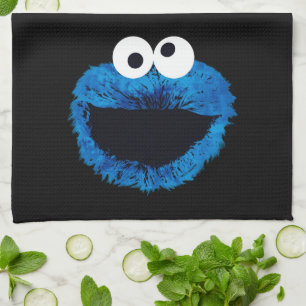 Cookie Monster Watercolor Trend Tea Towel