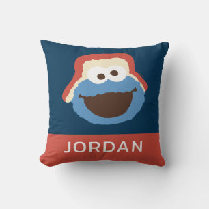 Cookie Monster Woodland Face Add Your Name Cushion