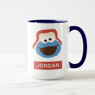 Cookie Monster Woodland Face Add Your Name Mug