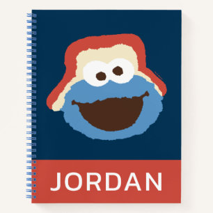 Cookie Monster Woodland Face Add Your Name Notebook
