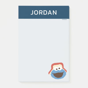 Cookie Monster Woodland Face Add Your Name Post-it Notes