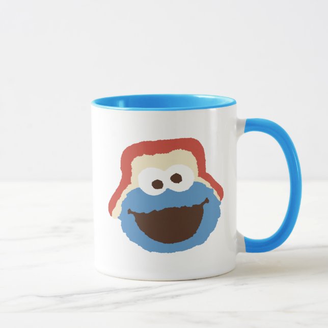 Cookie Monster Woodland Face Mug (Right)