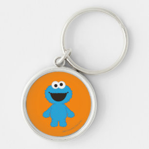 Cookie Monster Wool Style Key Ring