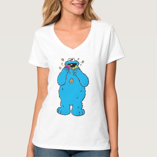Cookie MonsterDonut Destroyer 2 T-Shirt (Front)