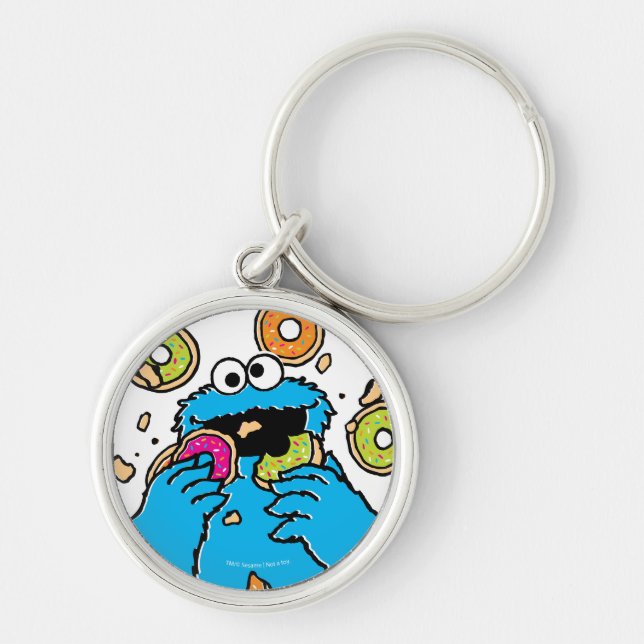 Cookie MonsterDonut Destroyer Key Ring (Front)