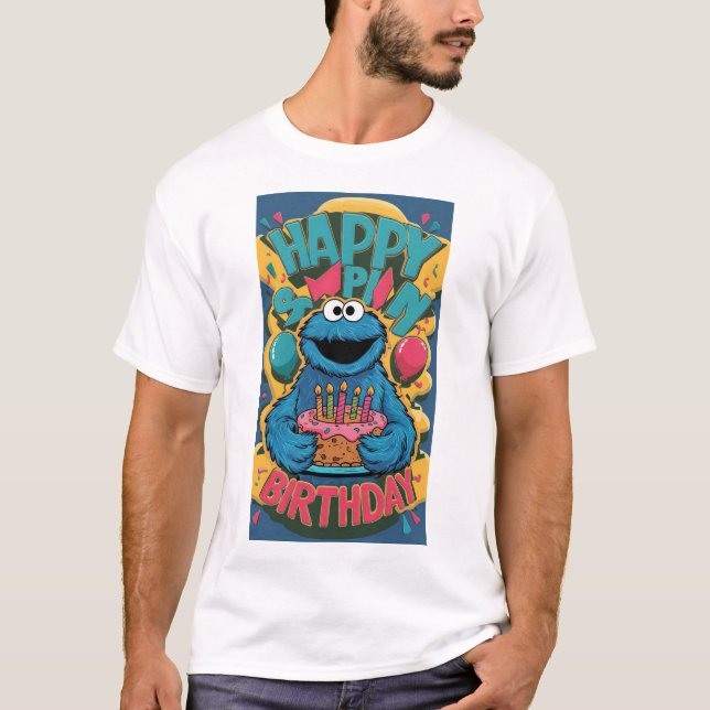 "Cookie Monster's Birthday Bash: Pop Edition!" T-Shirt (Front)