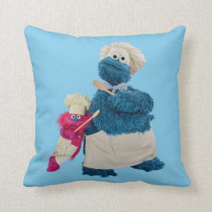 Cookie Monster's Food Truck Partners Cushion