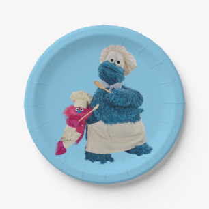 Cookie Monster's Food Truck Partners Paper Plate
