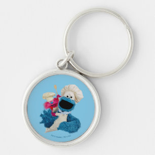 Cookie Monster's Foodie Truck Friends Key Ring