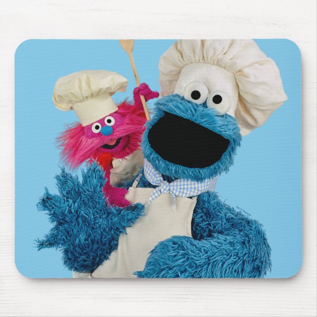 Cookie Monster's Foodie Truck Friends Mouse Mat (Front)
