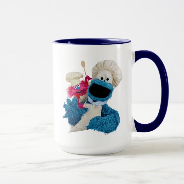 Cookie Monster's Foodie Truck Friends Mug (Right)