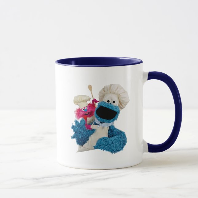 Cookie Monster's Foodie Truck Friends Mug (Right)