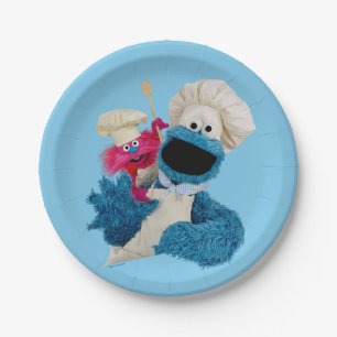 Cookie Monster's Foodie Truck Friends Paper Plate