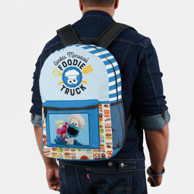 Cookie Monster's Foodie Truck Friends Printed Backpack (Insitu (Model))