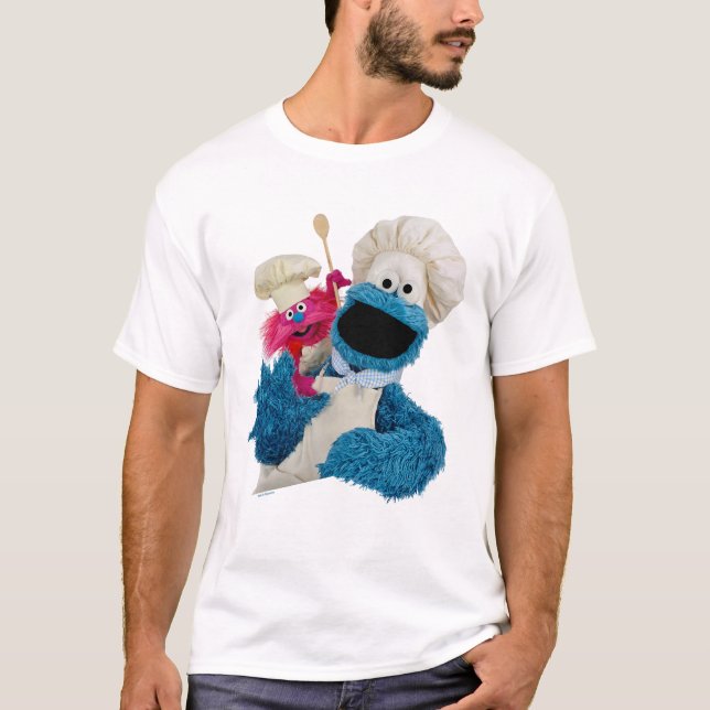 Cookie Monster's Foodie Truck Friends T-Shirt (Front)