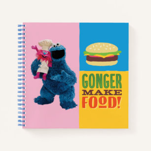 Cookie Monster's Foodie Truck Gonger Make Food Notebook