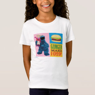 Cookie Monster's Foodie Truck Gonger Make Food T-Shirt