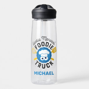 Cookie Monster's Foodie Truck Log Add Your Name Water Bottle
