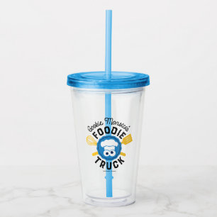 Cookie Monster's Foodie Truck Logo Acrylic Tumbler