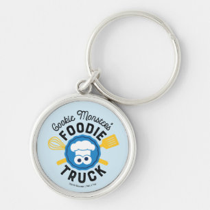 Cookie Monster's Foodie Truck Logo Key Ring