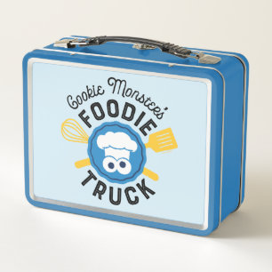 Cookie Monster's Foodie Truck Logo Metal Lunch Box